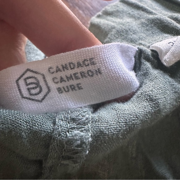 Candace Cameron Bure Coastal Linen Pull-On Short A513704 Green 3X - Picture 3 of 8